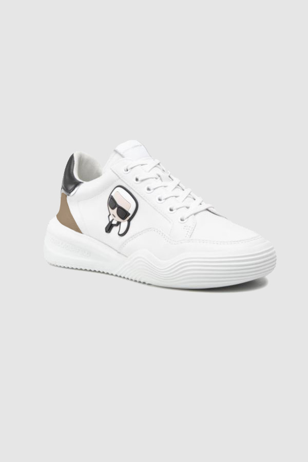 SNEAKERS KARL LAGERFELD - 018 WHITE LEATHER